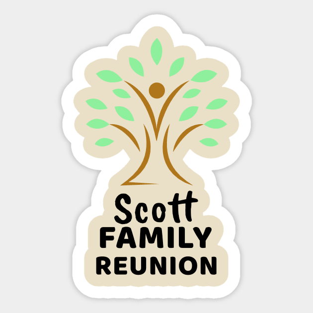 Scott Family Reunion Design Sticker by Preston James Designs